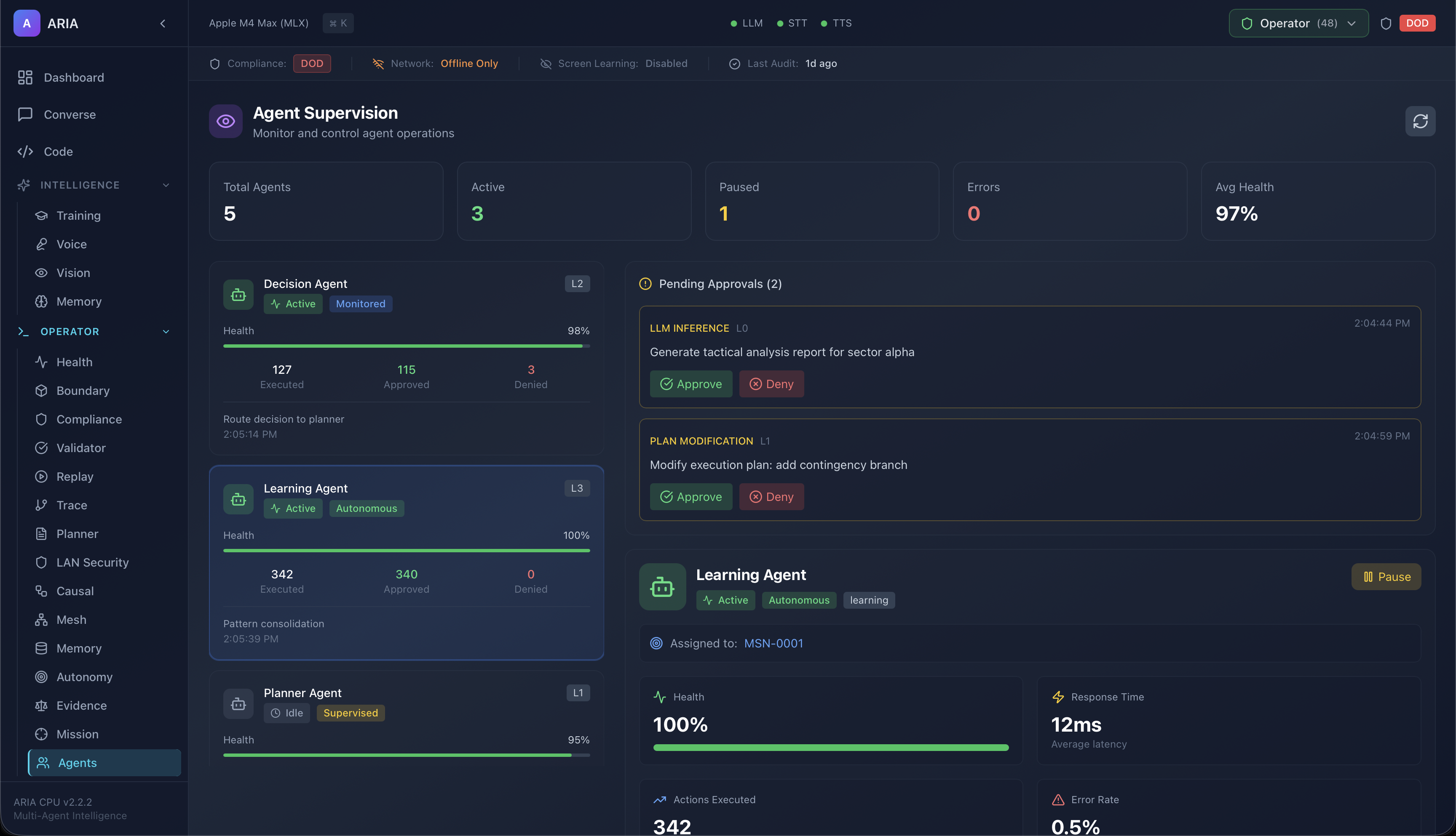 Agent Supervision UI